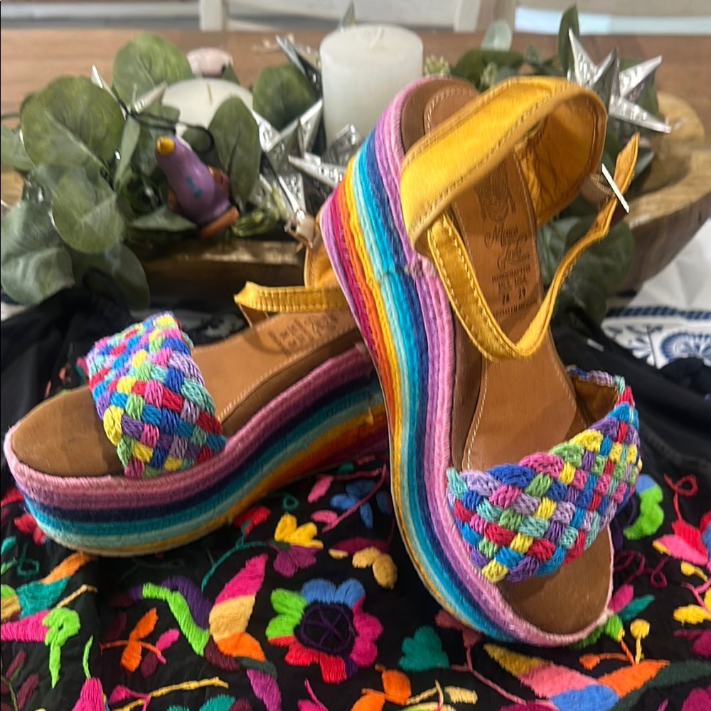 Colorful  handmade Woven Sandals